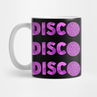 1970 Retro Purple Disco Ball Mug